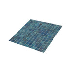 Sparkly Sea Waves Mixed Squares Glass Pool Tile