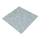 Pearly Waves Mixed Squares Glass Pool Tile | Tile Club