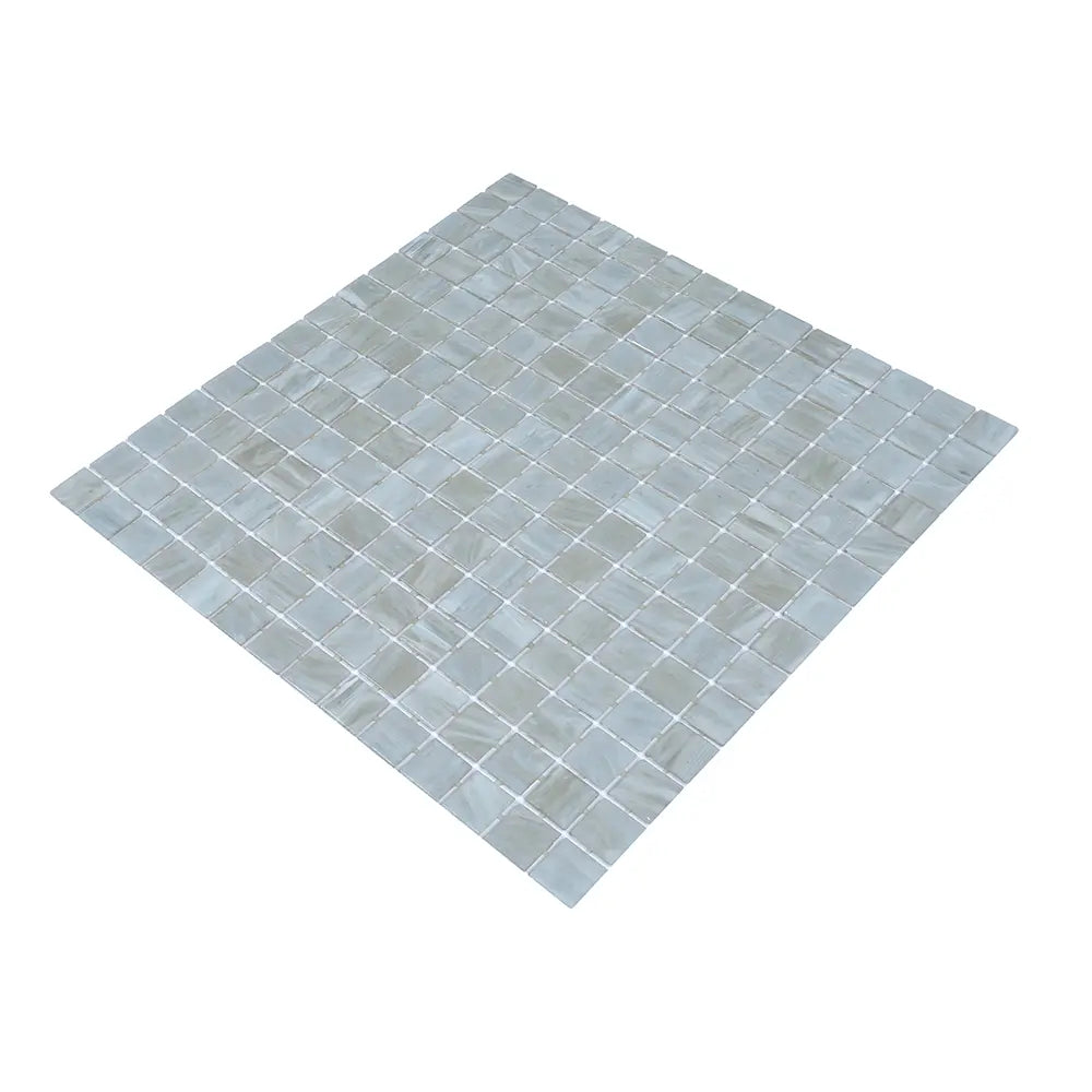 Pearly Waves Mixed Squares Glass Pool Tile | Tile Club