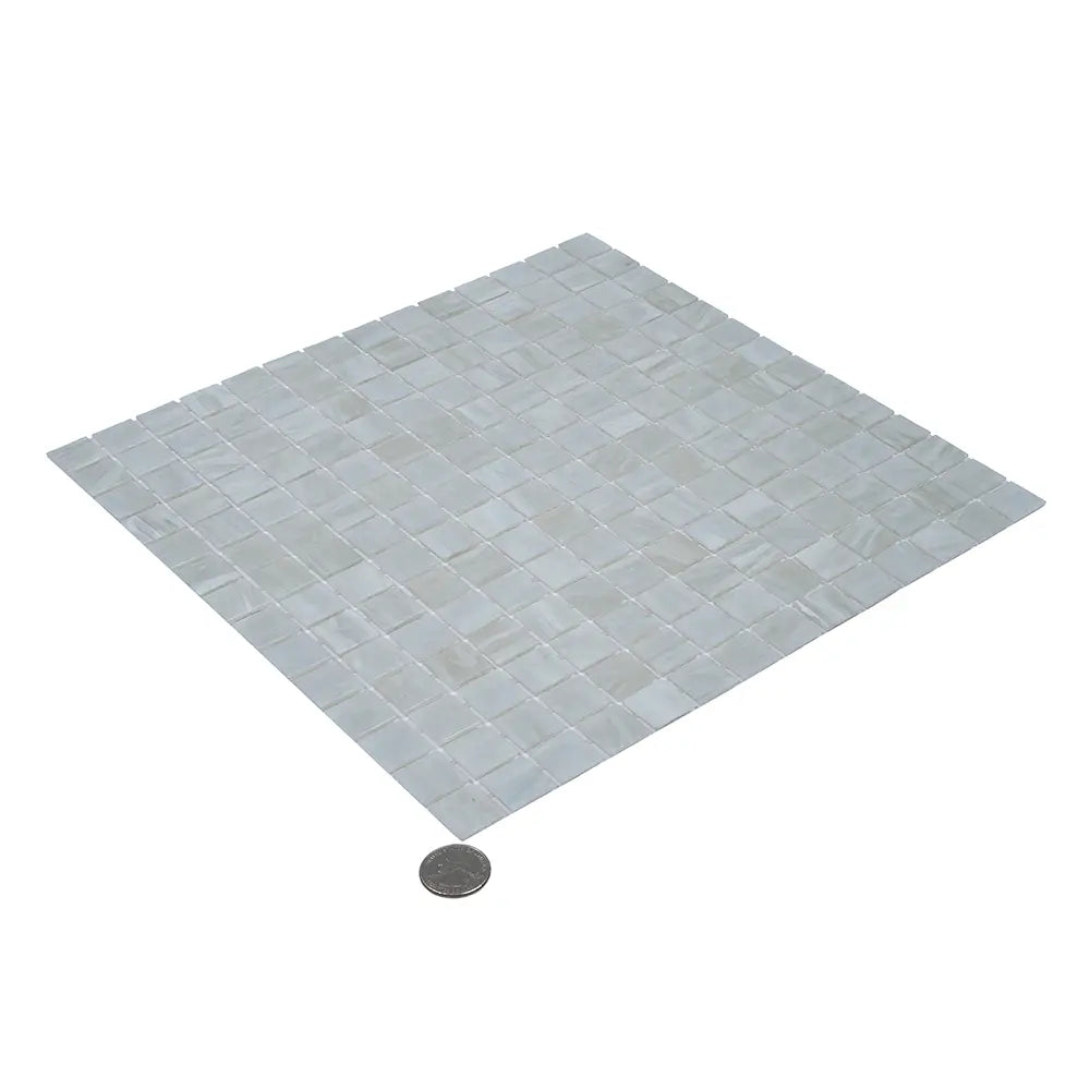 Pearly Waves Mixed Squares Glass Pool Tile | Tile Club