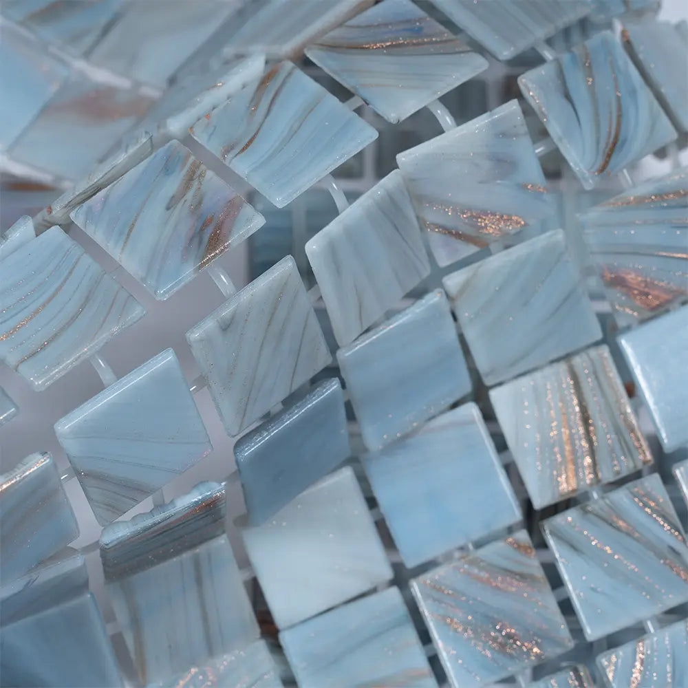Grand Canyon Mixed Squares Glass Pool Tile