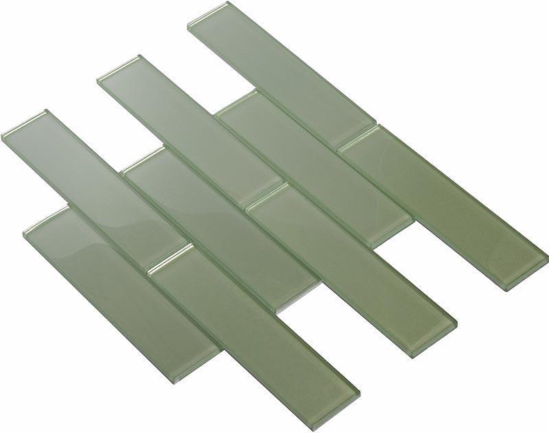 Stardust Stream 2X8 Glass Subway Mosaic Tile