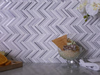 Sticks Equator Marble Polished Mosaic Tile | Tile Club