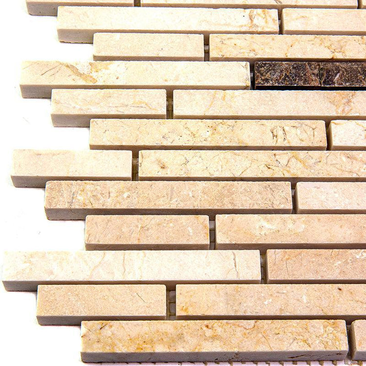 Skyline Crema Marfil Marble Mosaic Tile | Tile Club