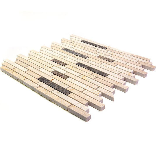 Skyline Crema Marfil Marble Mosaic Tile | Tile Club