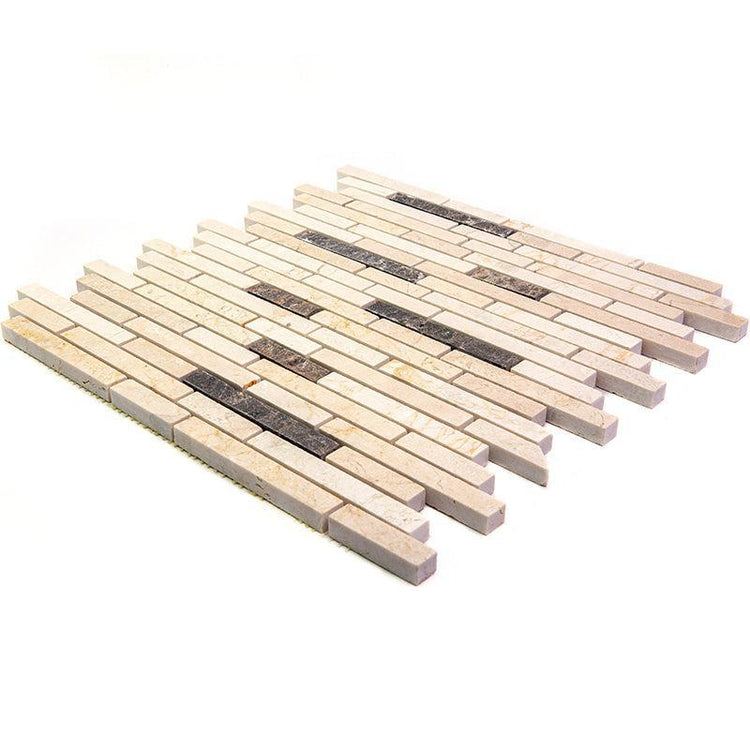 Skyline Crema Marfil Marble Mosaic Tile | Tile Club