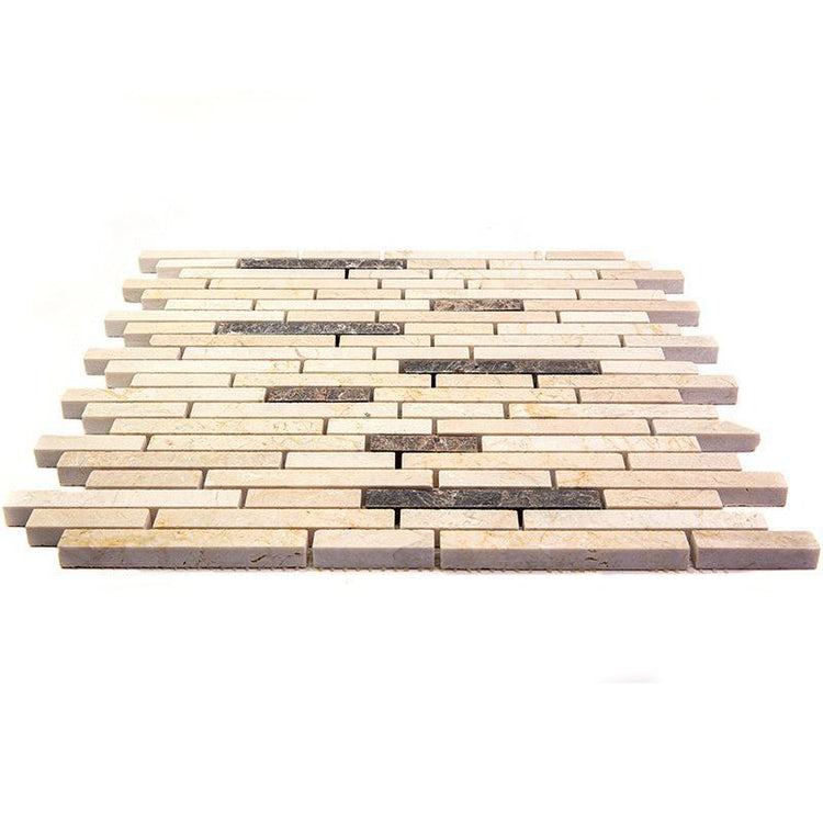 Skyline Crema Marfil Marble Mosaic Tile | Tile Club