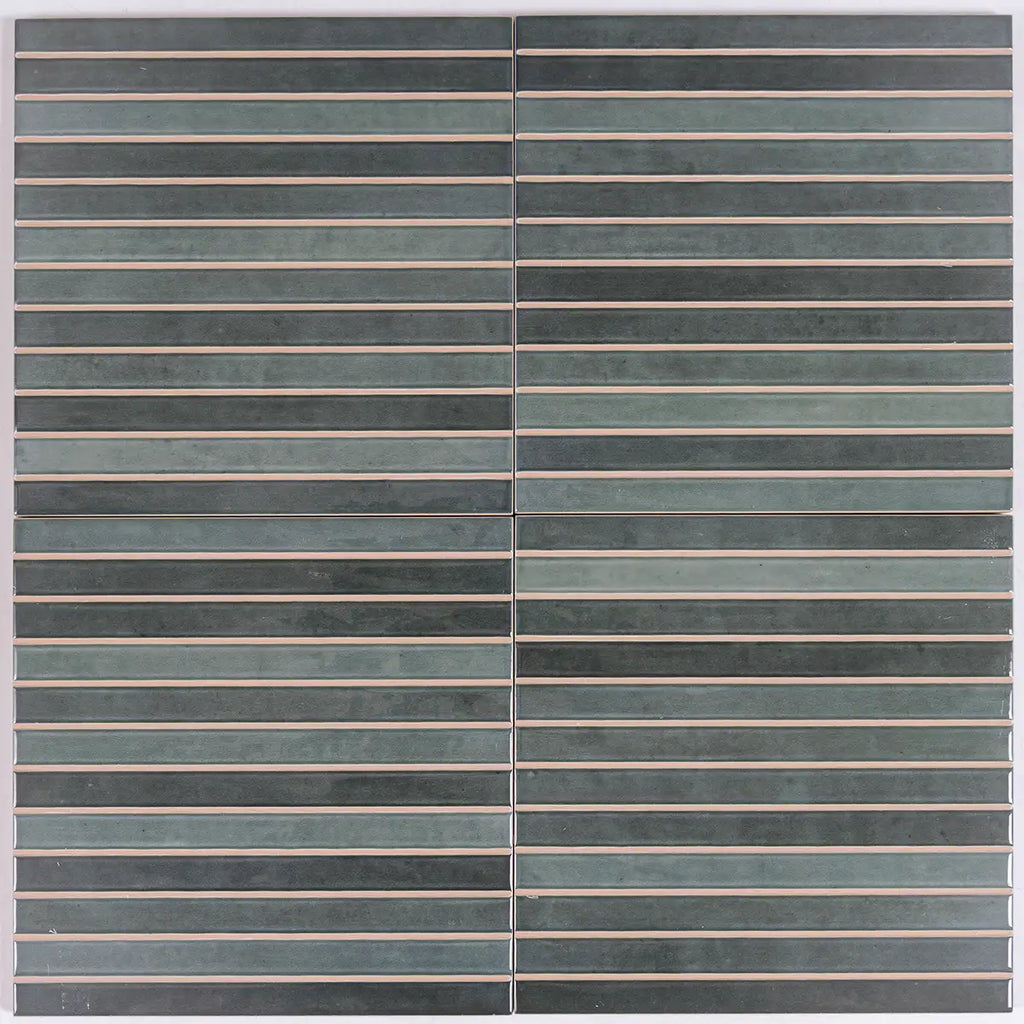 Tira Blue Ceramic Ribbon Tile