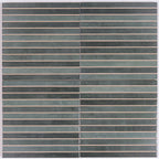 Tira Blue Ceramic Ribbon Tile