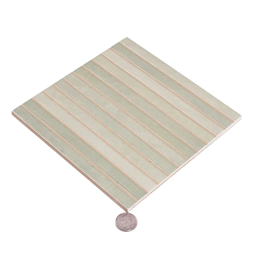 Tira Mint Ceramic Ribbon Tile