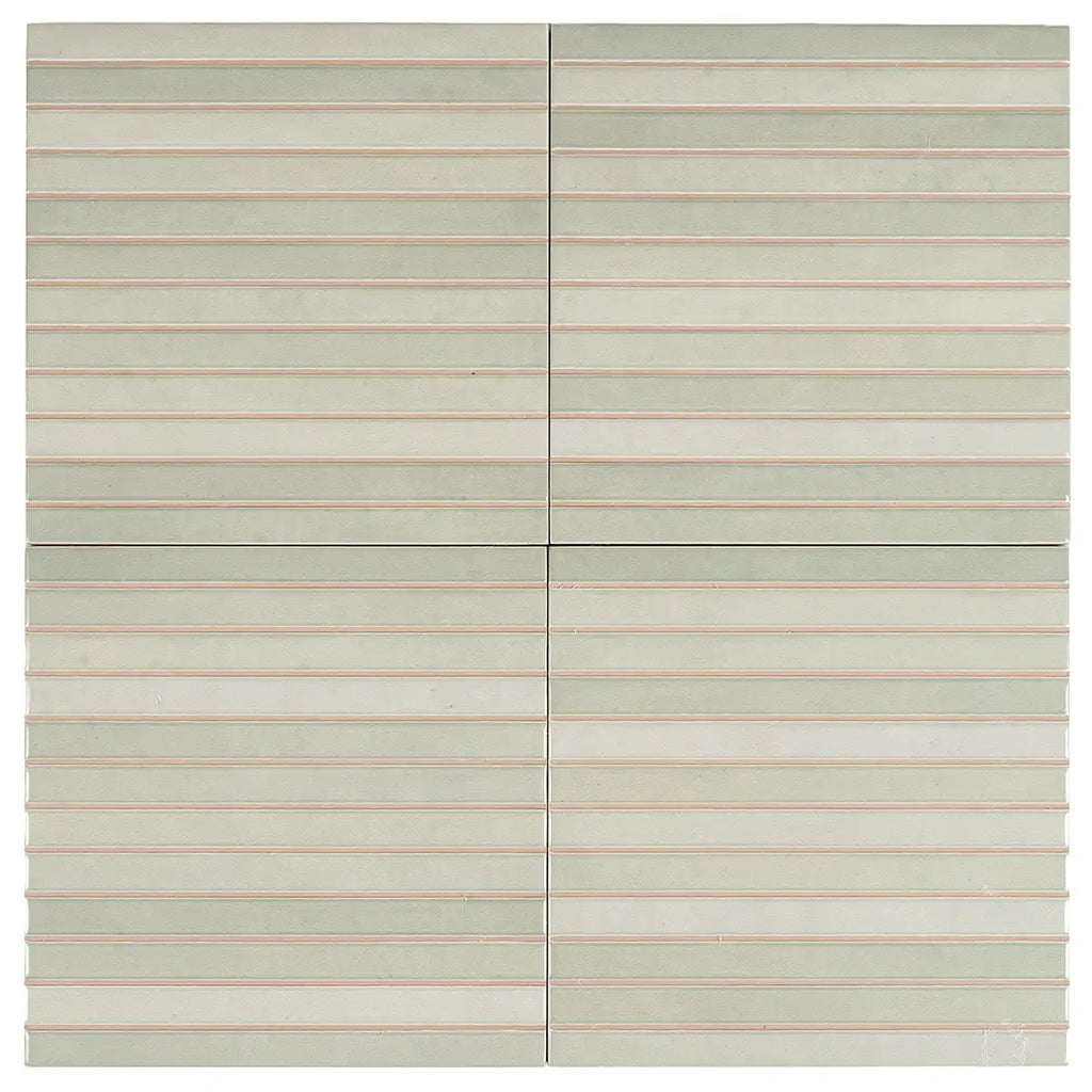 Tira Mint Ceramic Ribbon Tile