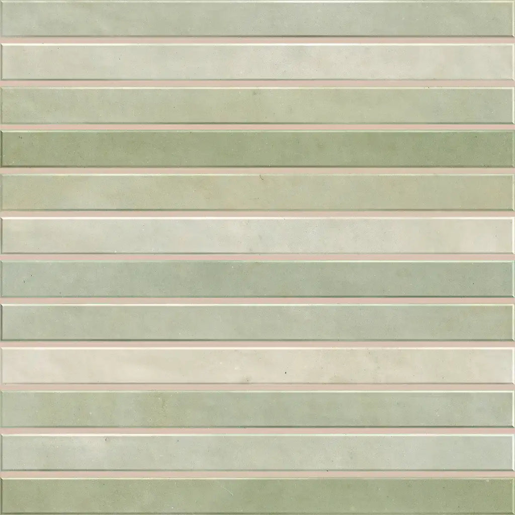 Tira Mint Ceramic Ribbon Tile