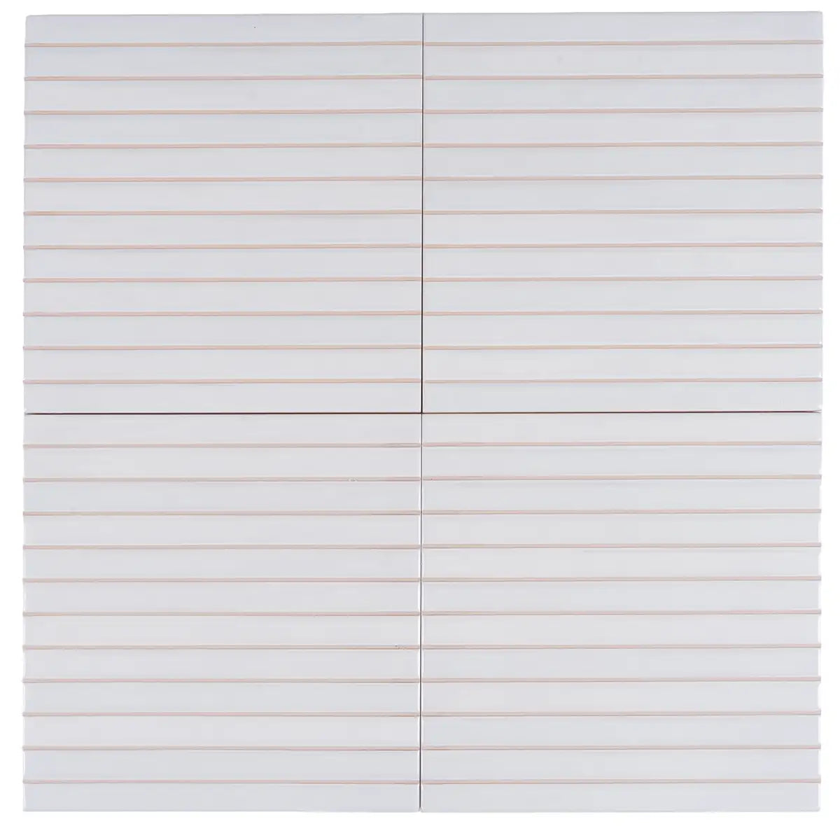 Tira White Ceramic Ribbon Tile