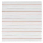 Tira White Ceramic Ribbon Tile