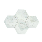 Santorini Shell Wave Marble Mosaic Tile | Tile Club