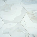 Santorini Shell Wave Marble Mosaic Tile | Tile Club