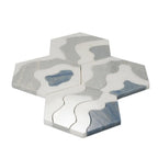 Santorini Blue Wave Marble Mosaic Tile