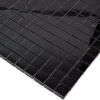 Nero Marquina 1X1 Polished Marble Mosaic Tiles | Tile Club