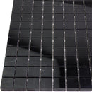 Nero Marquina 1X1 Polished Marble Mosaic Tiles | Tile Club