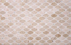 Crema Marfil Octagon With White Dots Marble Mosaic Tile | Tile Club