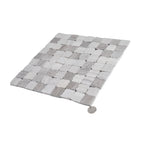 Plaza Wooden Beige Marble Mosaic Tile | Tile Club