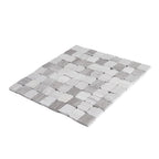 Plaza Wooden Beige Marble Mosaic Tile | Tile Club