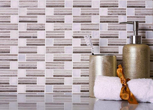 beige hexagon floor tile