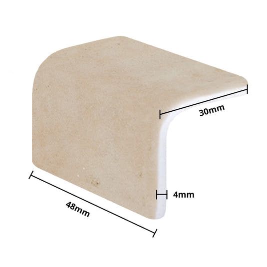 Sagrada Recycled Glass Clay Corner Trim | Tile Club