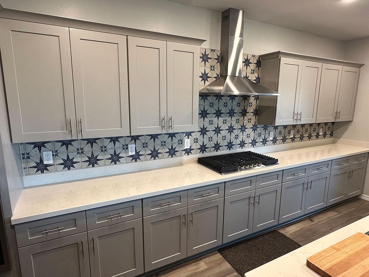 San Clemente Blue Star 8.78 x 8.78 Porcelain Tile | Tile Club