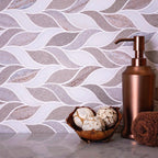 Sand Valley And Thassos Octagon Marble Mosaic Tile