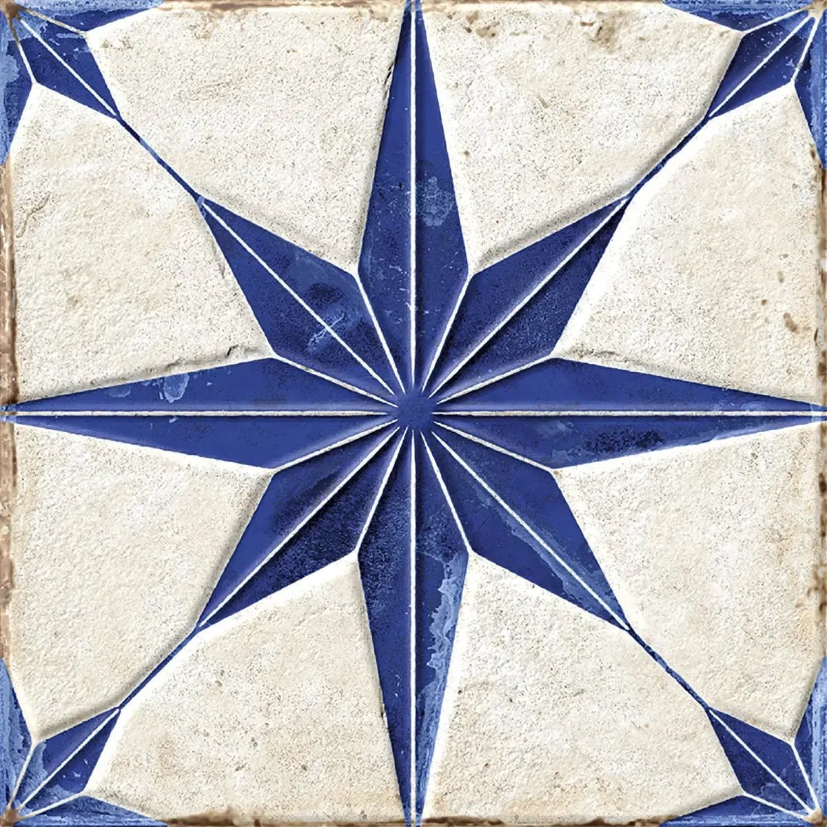 San Clemente Blue Star 8.78 x 8.78 Porcelain Tile