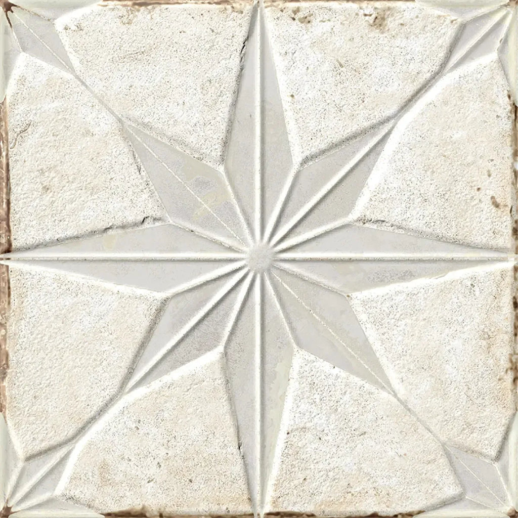 San Clemente White Star 8.78 x 8.78 Porcelain Tile