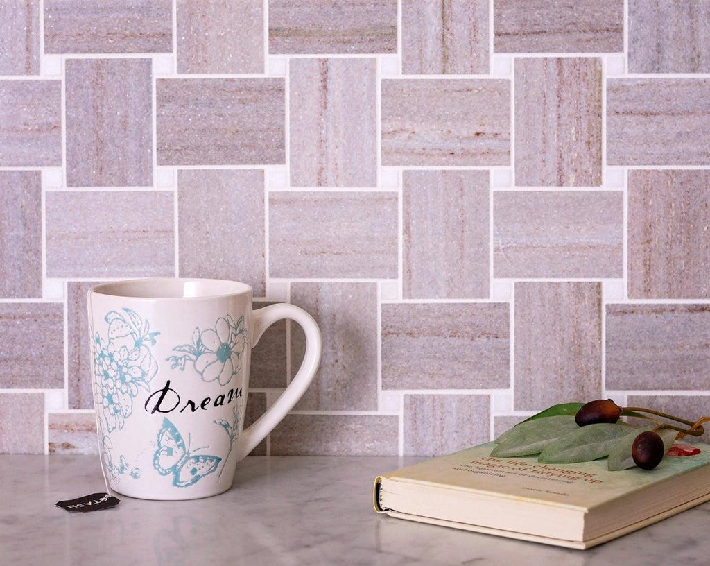 Large Basket Weave Tile Floor