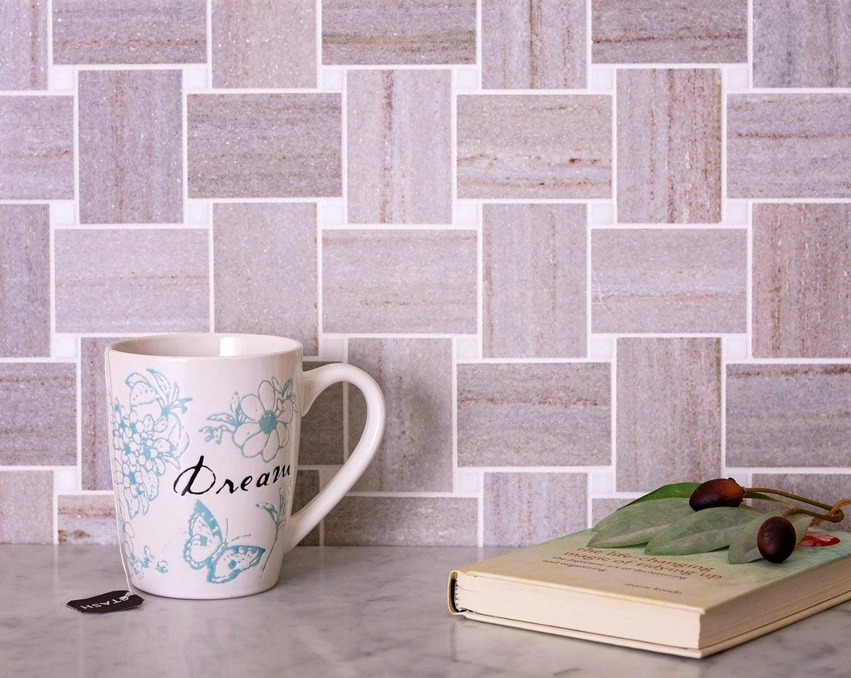 Large Basket Weave Tile Floor