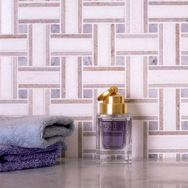 basket weave mosaic tile