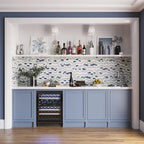 Santorini Blue Wave Marble Mosaic Tile | Tile Club