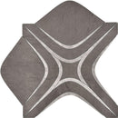 Santorini Retro Star Gray Marble Mosaic Tile | Tile Club