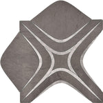 Santorini Retro Star Gray Marble Mosaic Tile | Tile Club