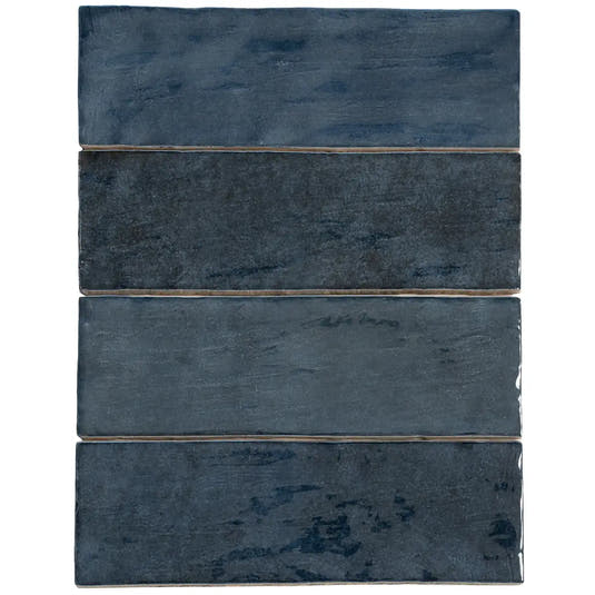 La Riviera Blue Reef Ceramic Subway Tile 2.5x8" | Tile Club