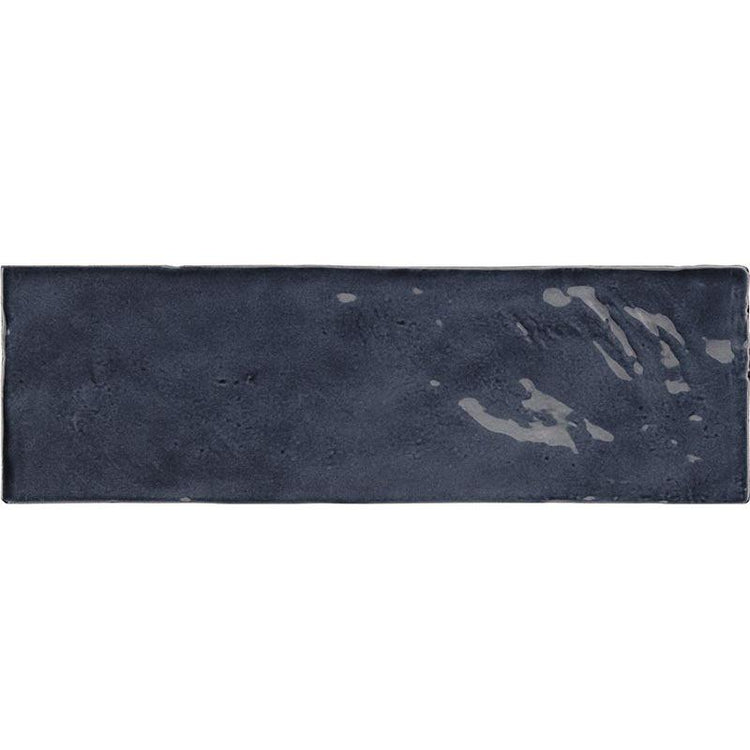 La Riviera Blue Reef Ceramic Subway Tile 2.5x8" Sample