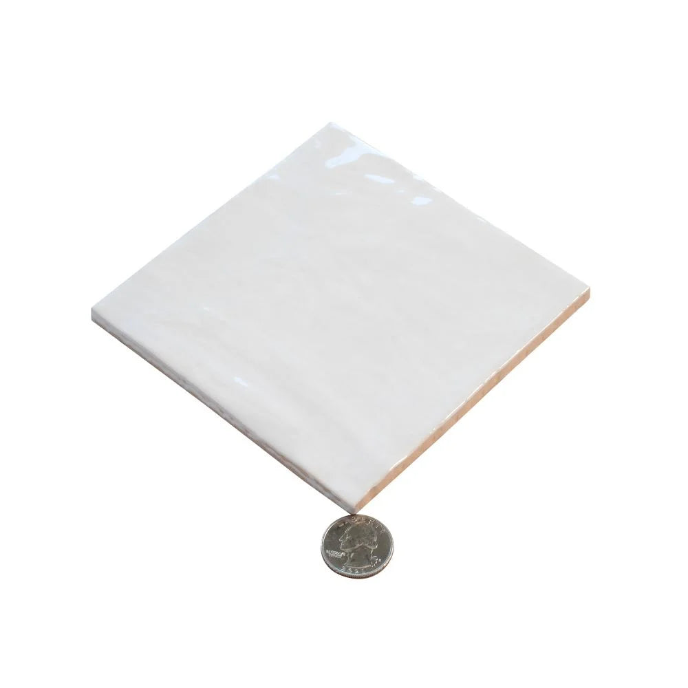 La Riviera Blanc Ceramic Tile 5.2" x 5.2" | Tile Club