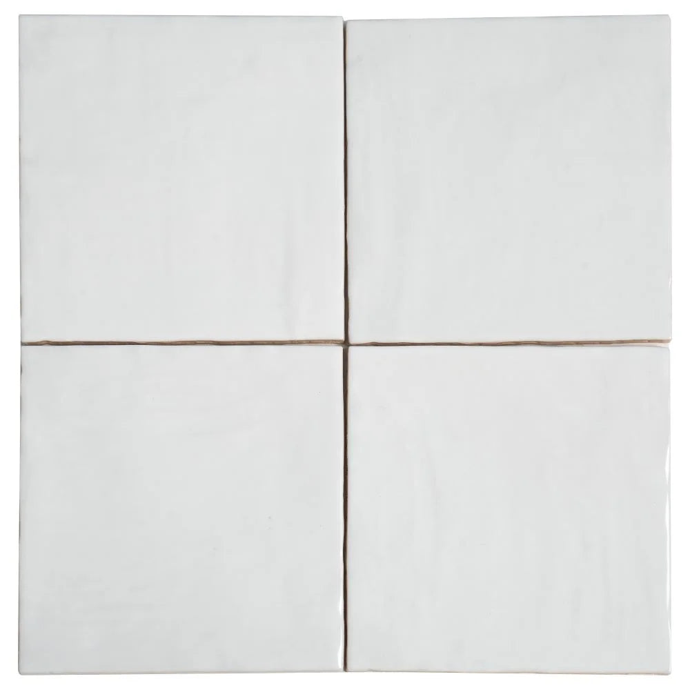La Riviera Blanc Ceramic Tile 5.2" x 5.2" | Tile Club