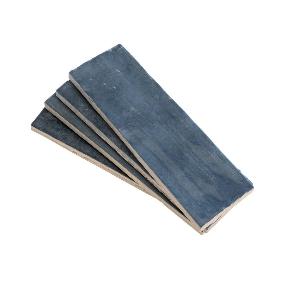 La Riviera Blue Reef Ceramic Subway Tile 2.5x8"