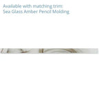 Sea Glass Louvre Amber Mosaic Tile | Tile Club