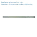 Sea Glass Platinum White 3X9 Tile | Tile Club