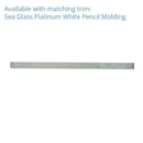 Sea Glass Hexagon Platinum White Mosaic Tile | Tile Club