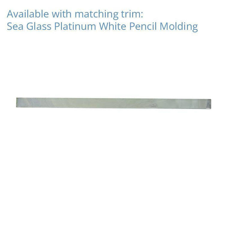 Sea Glass Hexagon Platinum White Mosaic Tile | Tile Club