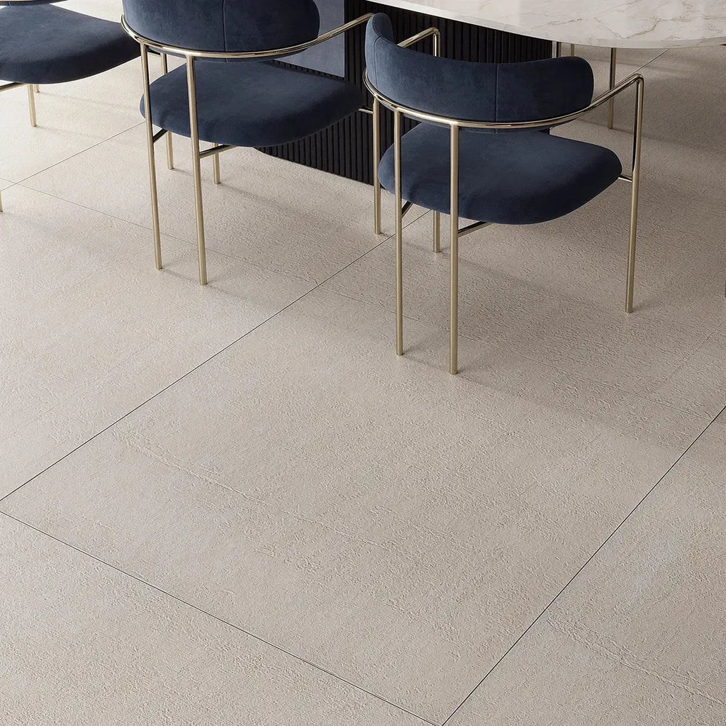 Sedara Beige Stone Look Square Porcelain Tile 48x48 | Tile Club