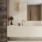 Sedara Beige Striation Stone Look Porcelain Tile 24x48 | Tile Club