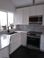 Selo Grand Hexagon Carrara And Thassos Marble Mosaic | Tile Club